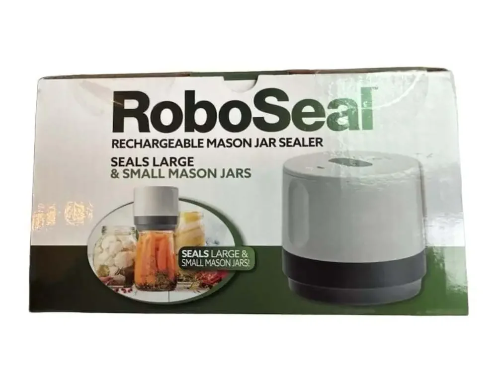 RoboSeal Rechargeable Mason Jar Vacuum Sealer Kit with 10 Lids